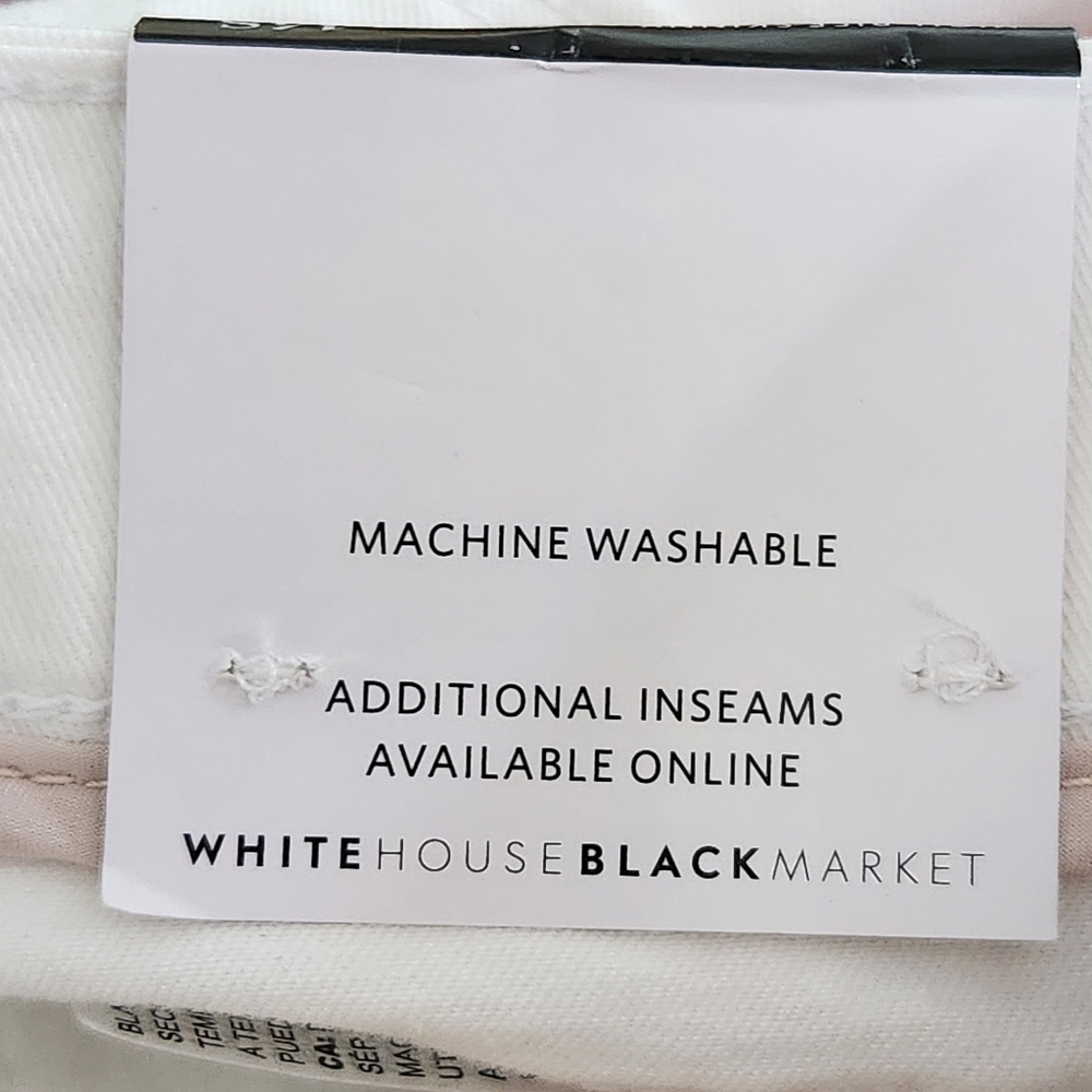 White House Black Market Women's Ankle Jeans in White - Picture 6 of 10